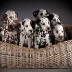 La cura dei cuccioli di Dalmata
